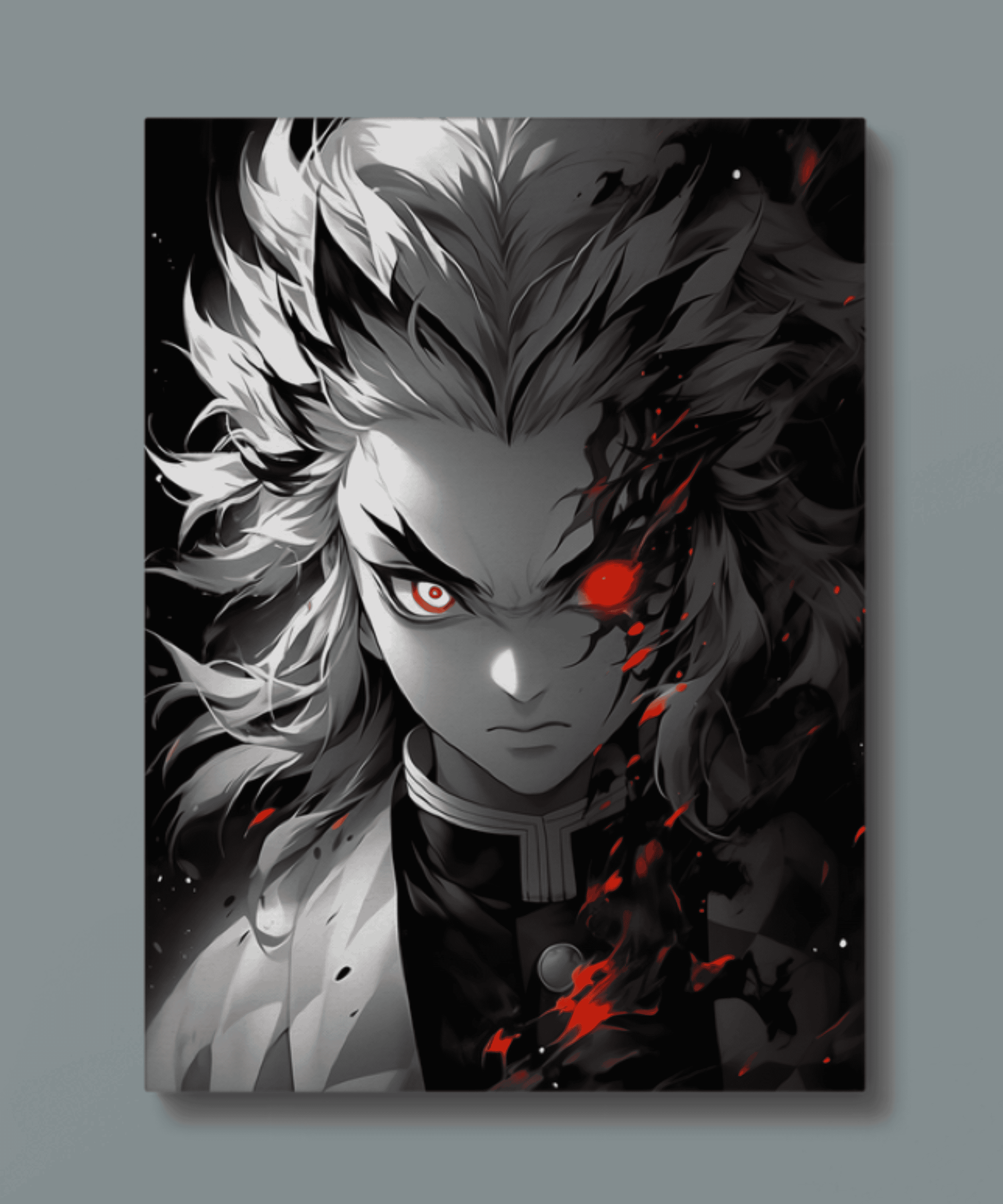 Demon Slayer - Rengoku 03 Metal Posters 1.2 Demon Slayer Rengoku 03 Metal Posters 1.2