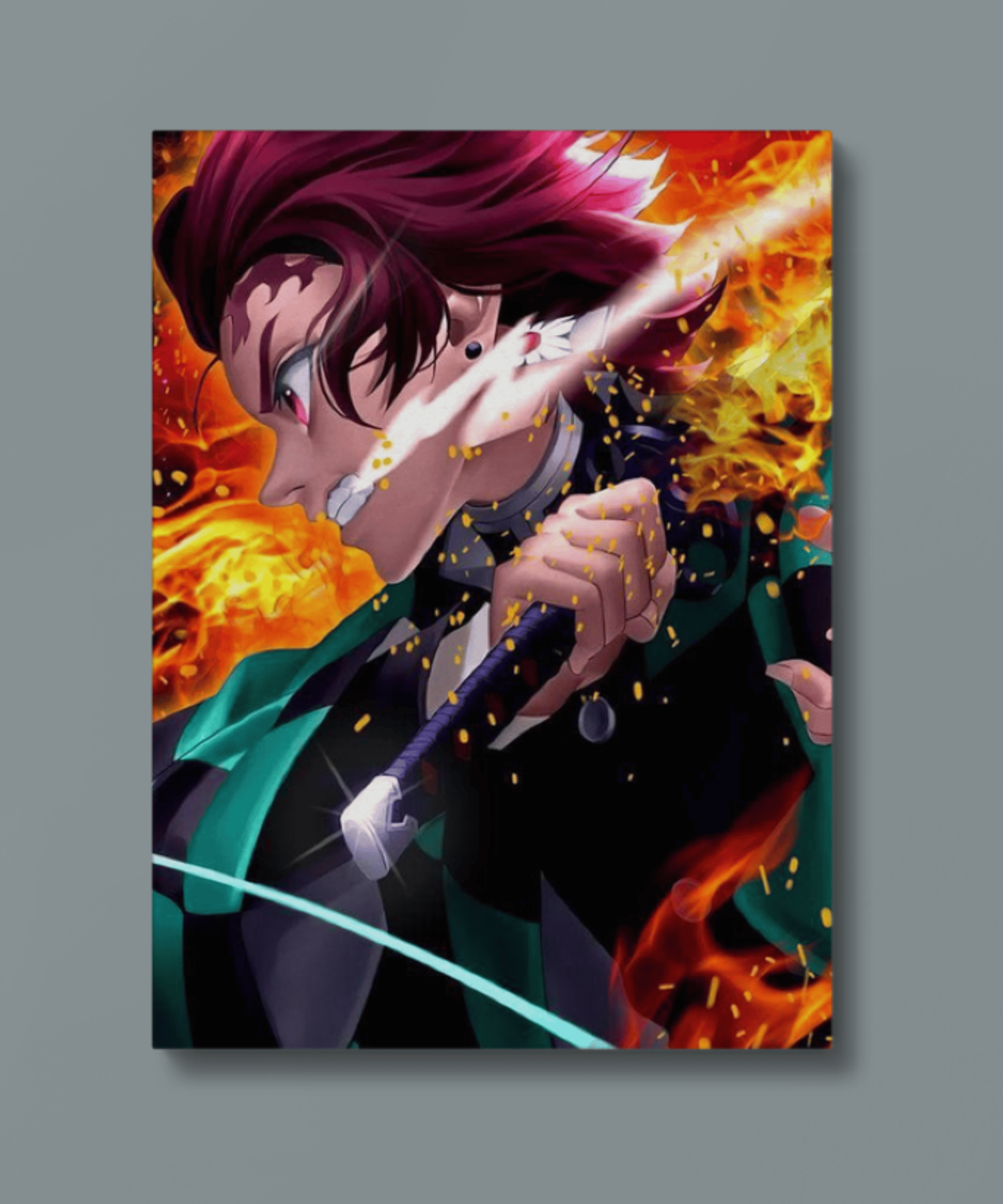 Demon Slayer - Tanjiro 3 Metal Poster 3.2 Demon Slayer Tanjiro 3 Metal Poster 3.2