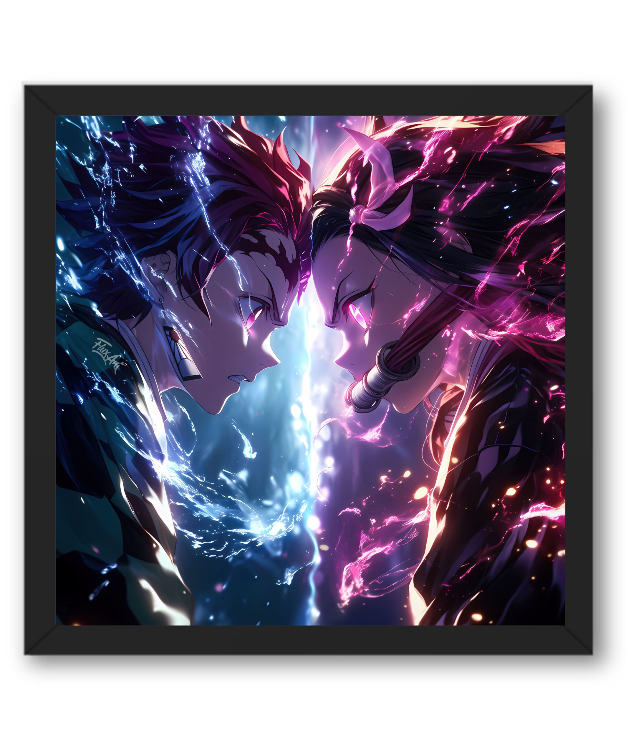 Demon Slayer - Tanjiro Nezoku Dual - Framed Poster Demon Slayer Tanjiro Nezoku Dual Framed Poster 1 scaled