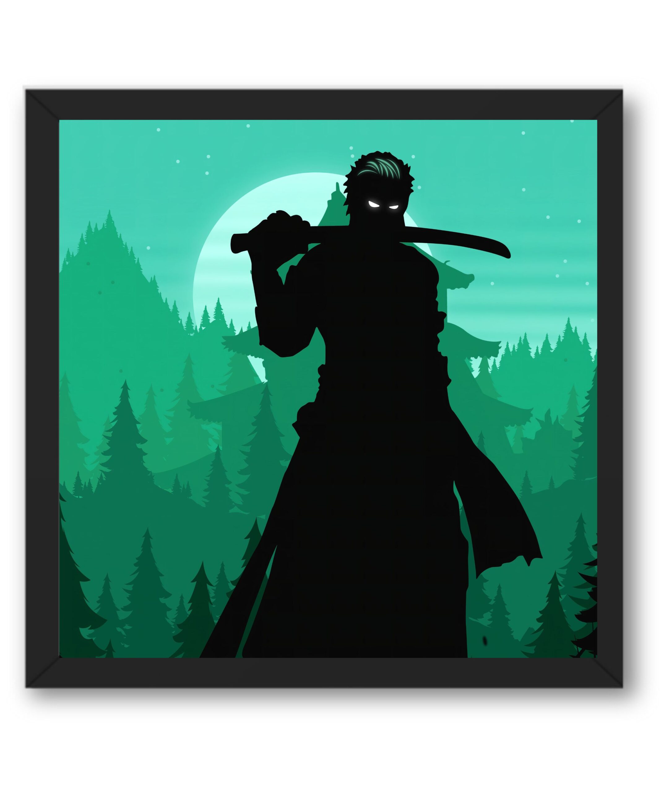 One Piece – Zoro 01 - Framed Poster One Piece – Zoro 01 Framed Poster 1 scaled