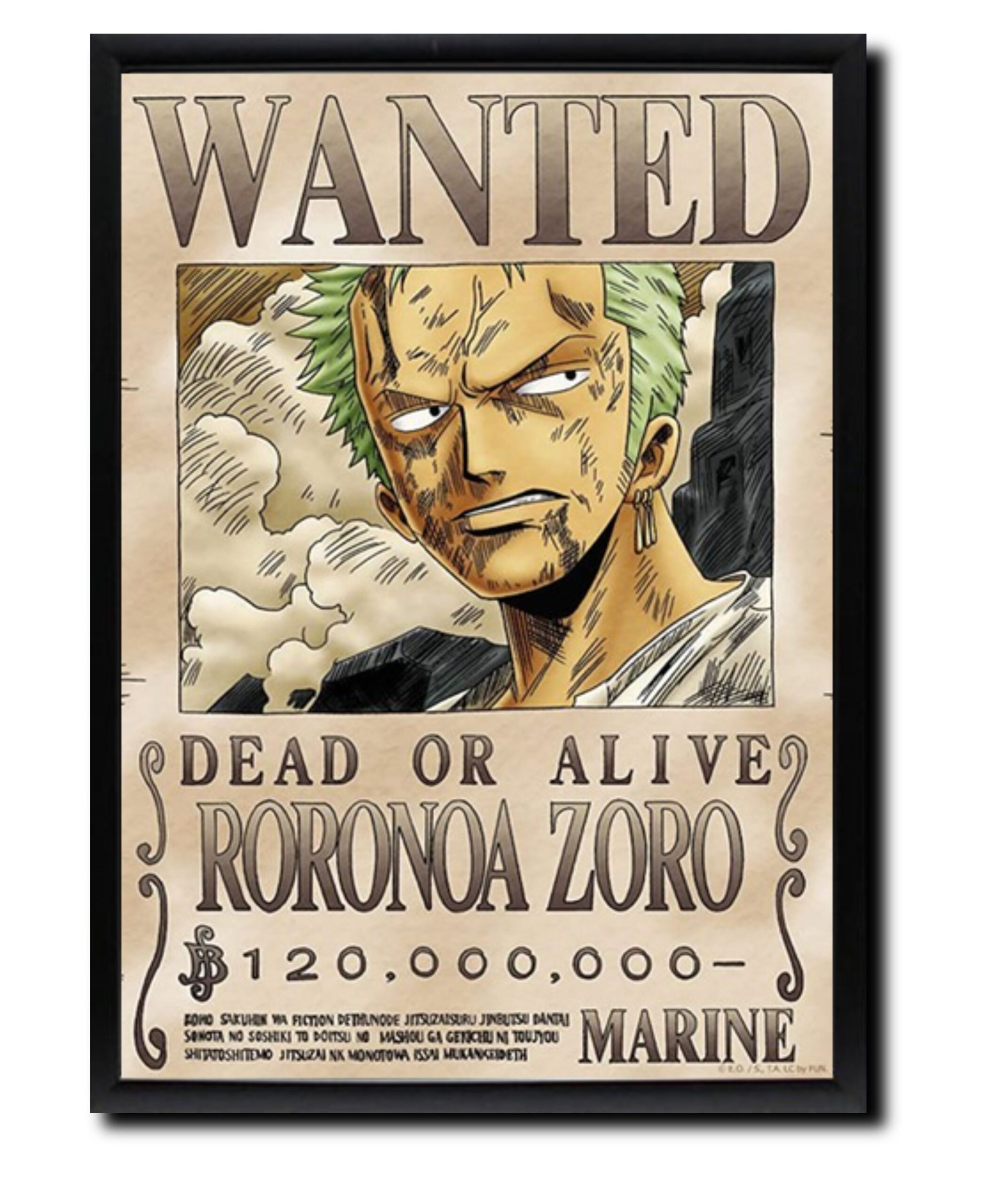 Roronoa Zoro Wanted Poster 3 Zoro Wanted Poster